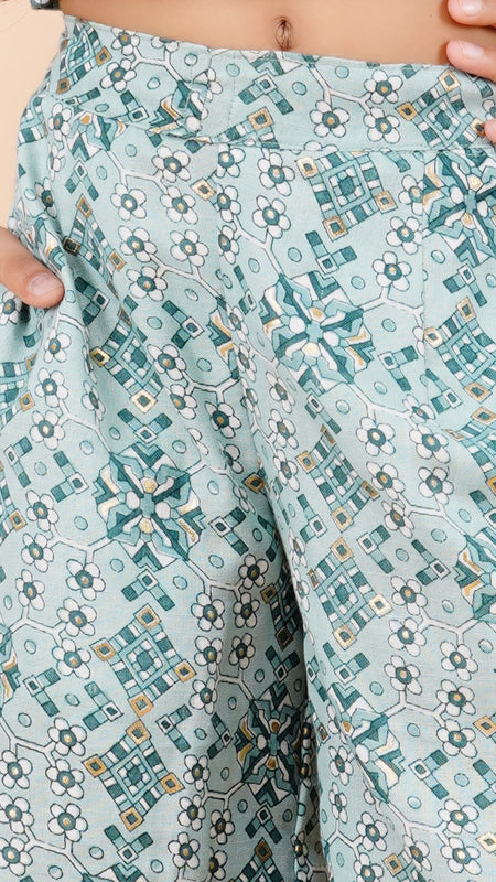 Powder Green Acrylic Coord set