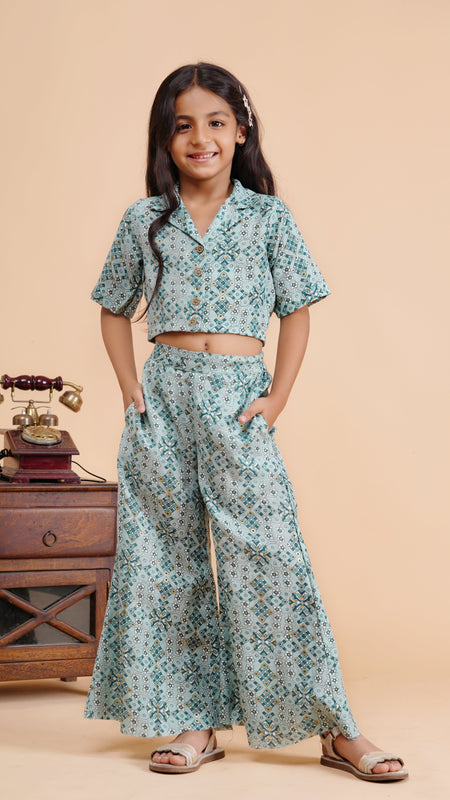 Powder Green Acrylic Coord set