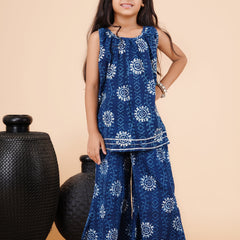 Indigo Blue Hand BLock Print Coord set