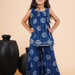 Indigo Blue Hand BLock Print Coord set