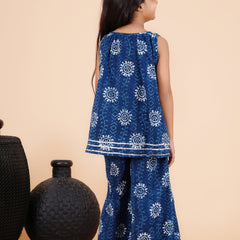 Indigo Blue Hand BLock Print Coord set