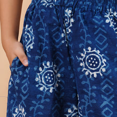 Indigo Blue Hand BLock Print Coord set