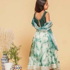 Organza Shibori Lehenga set