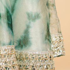 Organza Shibori Lehenga set