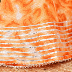 Orange Shibori Kota doriya Lehenga set