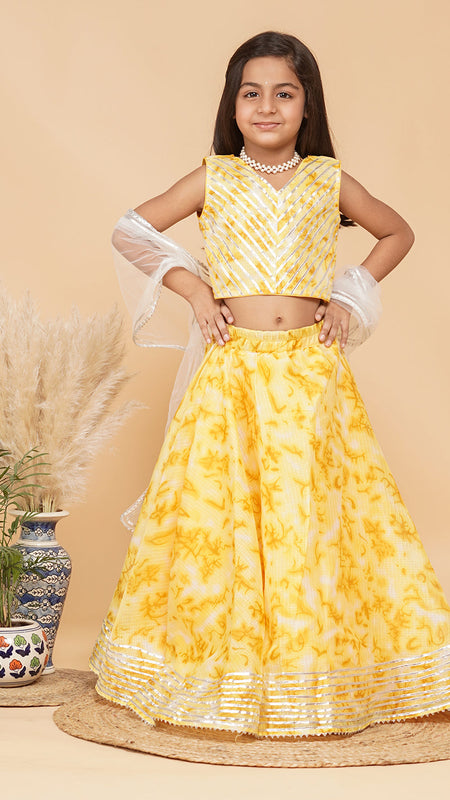 Shibori Kota doriya Lehenga set
