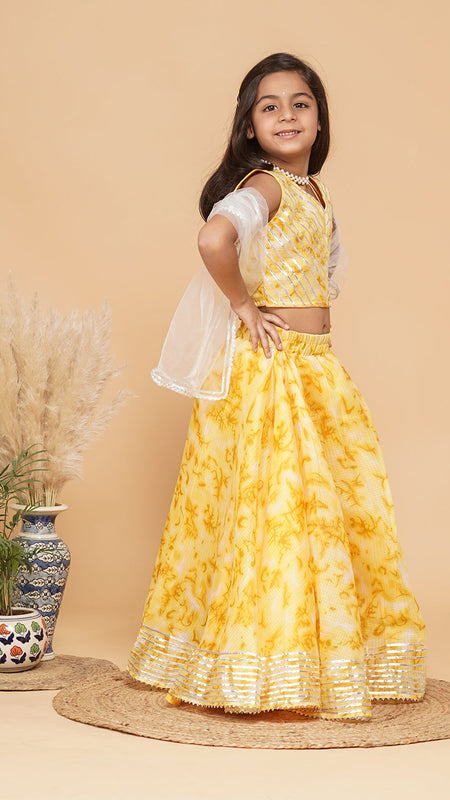 Shibori Kota doriya Lehenga set