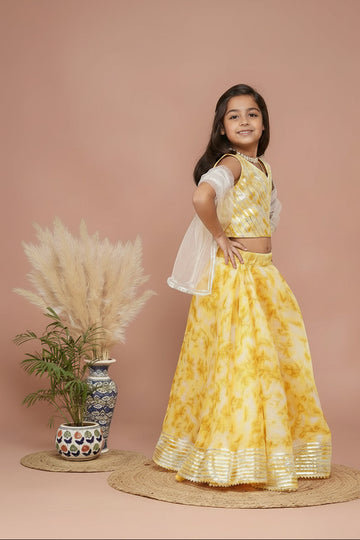 Shibori Kota doriya Lehenga set