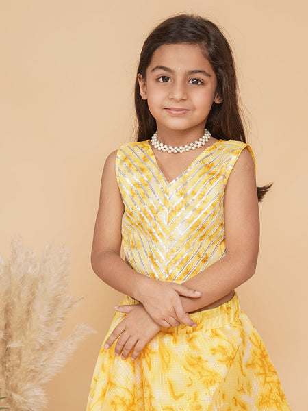 Shibori Kota doriya Lehenga set