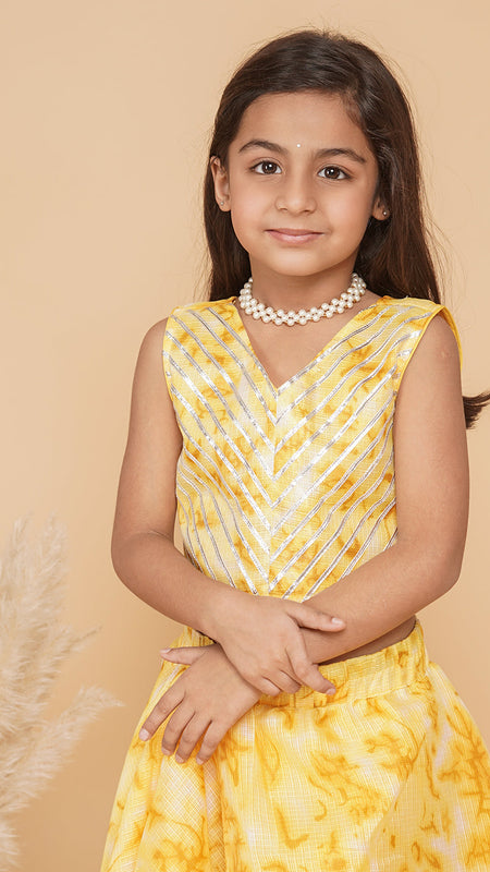 Shibori Kota doriya Lehenga set