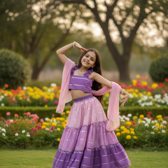 Lilac Lehenga set