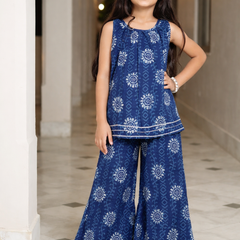Indigo Blue Hand BLock Print Coord set