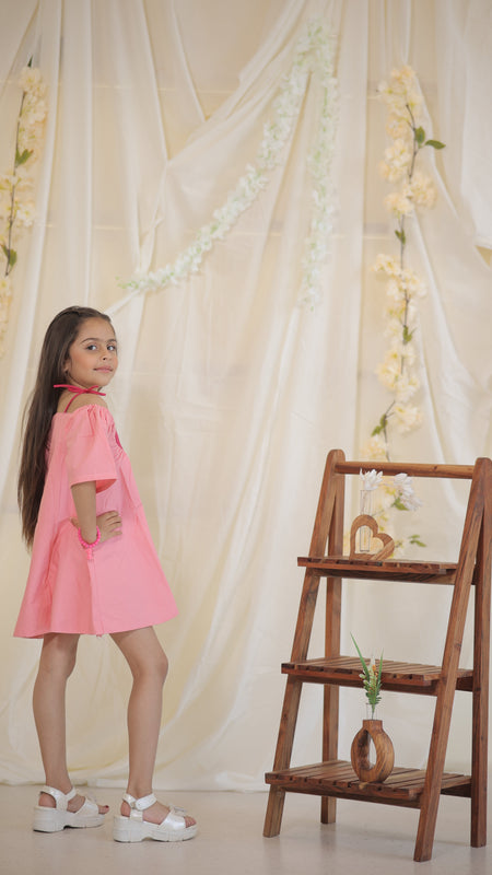 Barbie coded Heart Cotton dress