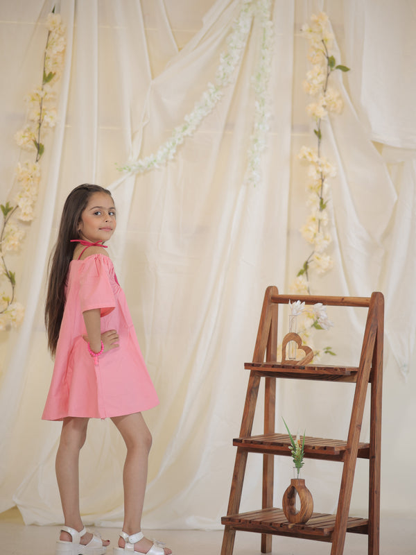 Barbie coded Heart Cotton dress