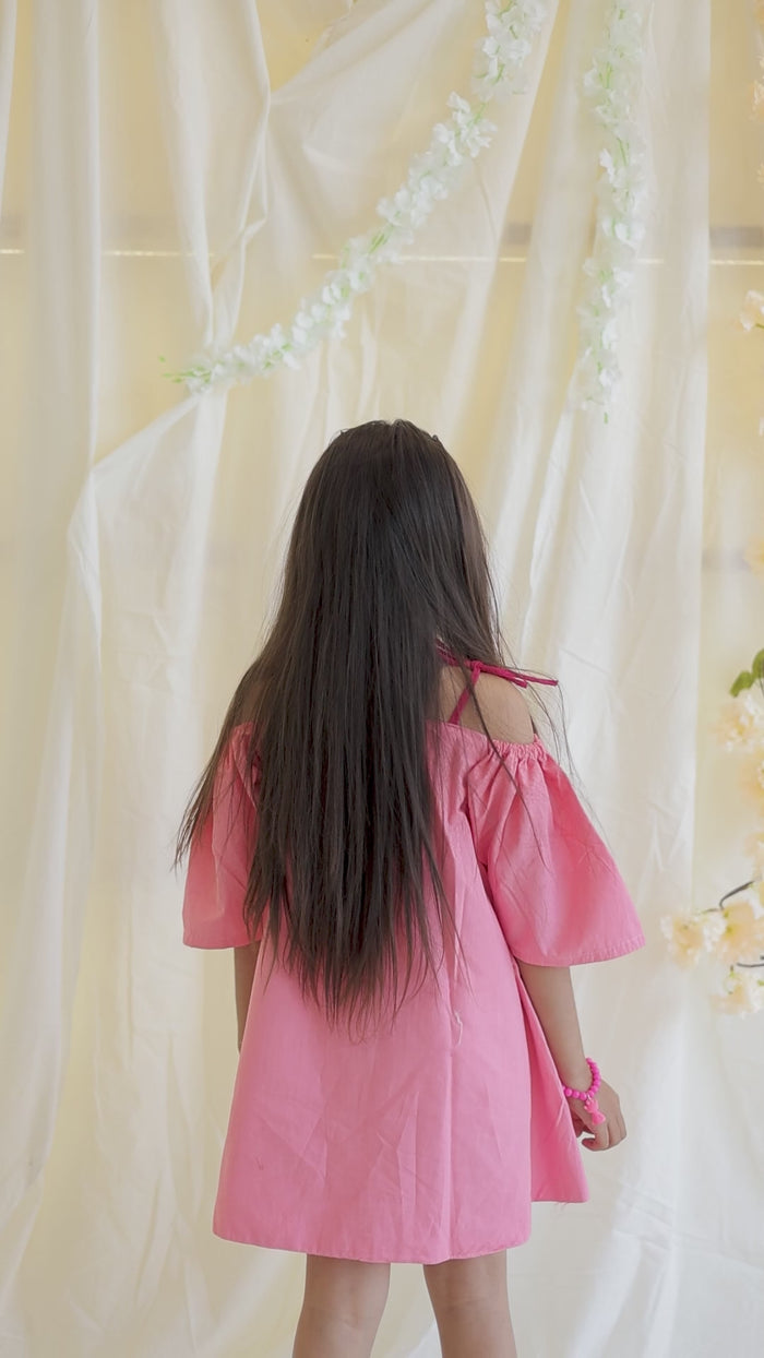 Barbie coded Heart Cotton dress